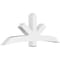 Ekena Millwork Alberta Architectural Grade PVC Gable Bracket, 84"W x 31 1/2"H x 6"D x 6"F, 9/12 Pitch GBP084X32X0606ALB00 - alternate 1
